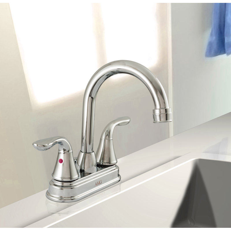 AMG Swivel Spout 2 Handle Centerset Bathroom Faucet Wayfair